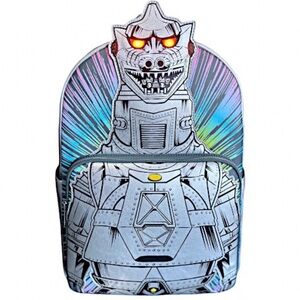 BNWT Loungefly Toho Godzilla Mechagodzilla Metallic Light-Up Full-Size Backpack